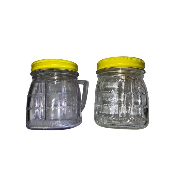 Vintage Oster Mini-Blend Containers Used Set of 2 Blend and Store - Picture 2 of 11